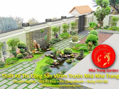 Thiết Kế Thi Công Sân Vườn Trước Nhà Nha Trang