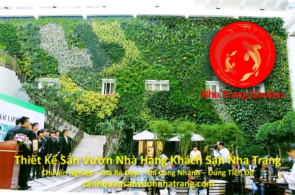 Thiết Kế Sân Vườn Nhà Hàng Khách Sạn Nha Trang Chuyên Nghiệp