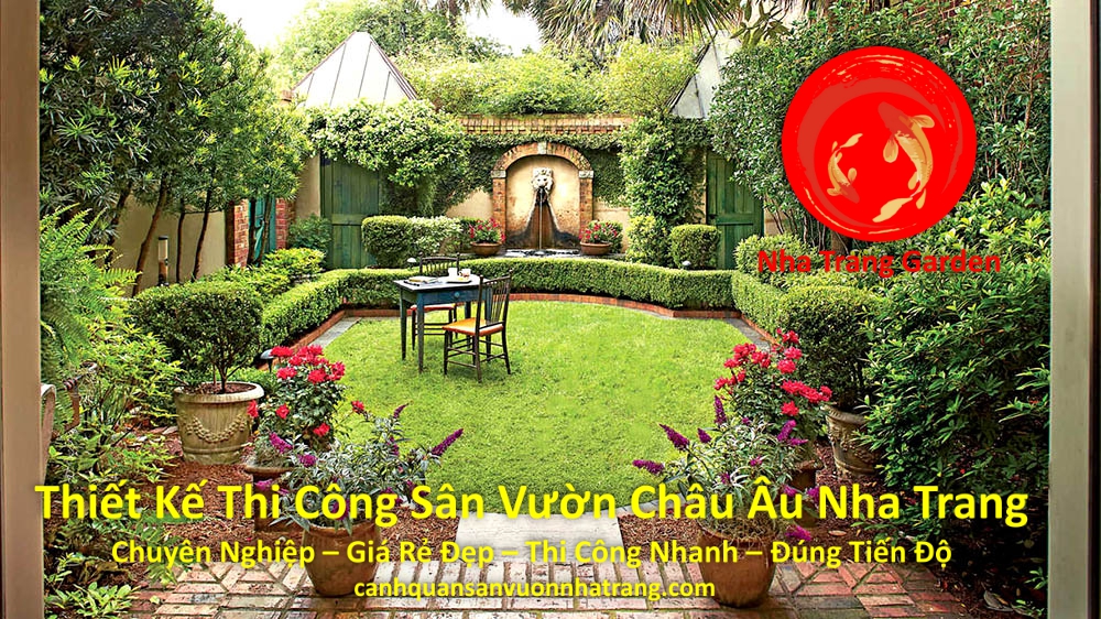 Thiết Kế Thi Công Sân Vườn Châu Âu Nha Trang Đẹp