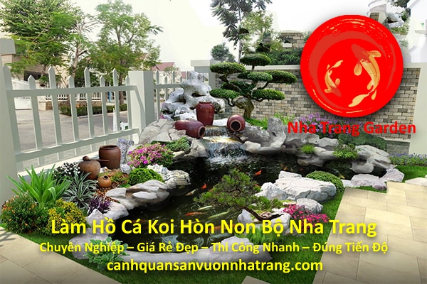 Làm Hồ Cá Koi Hòn Non Bộ Nha Trang Giá Rẻ