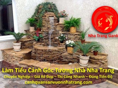 Làm Tiểu Cảnh Góc Tường Nhà Nha Trang