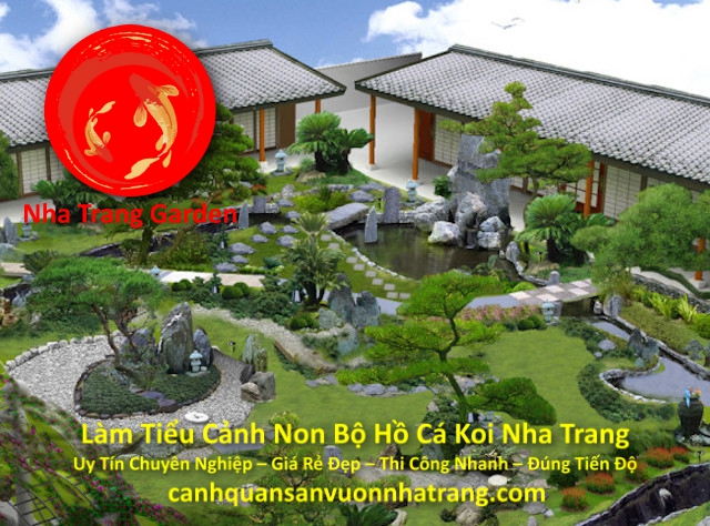 Làm Tiểu Cảnh Non Bộ Hồ Cá Koi Nha Trang Giá Rẻ Đẹp