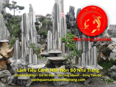 Làm Tiểu Cảnh Hòn Non Bộ Sân Vườn Nha Trang