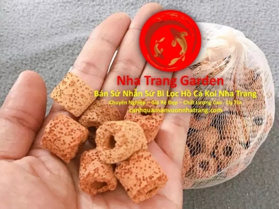 Bán Sứ Nhẫn Sứ Bi Lọc Hồ Cá Koi Nha Trang