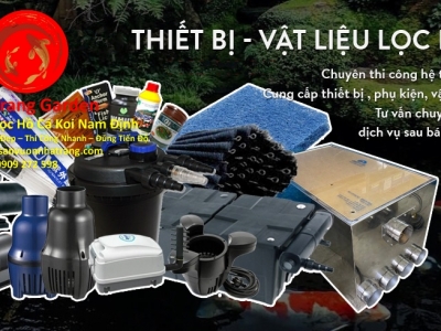 Bán Vật Liệu Lọc Hồ Cá Koi Nam Định