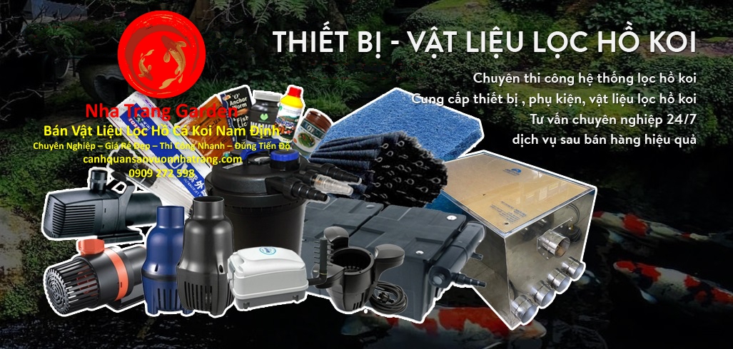 Cửa Hàng Bán Vật Liệu Lọc Hồ Cá Koi Nam Định Chất Lượng Cao