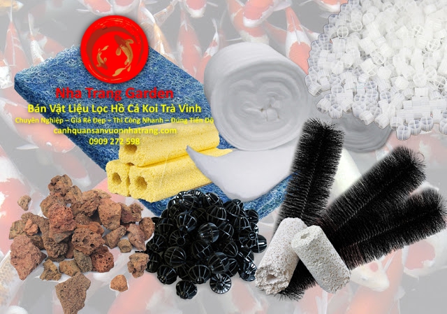 Bán Vật Liệu Lọc Hồ Cá Koi Trà Vinh Giá Rẻ Uy Tín