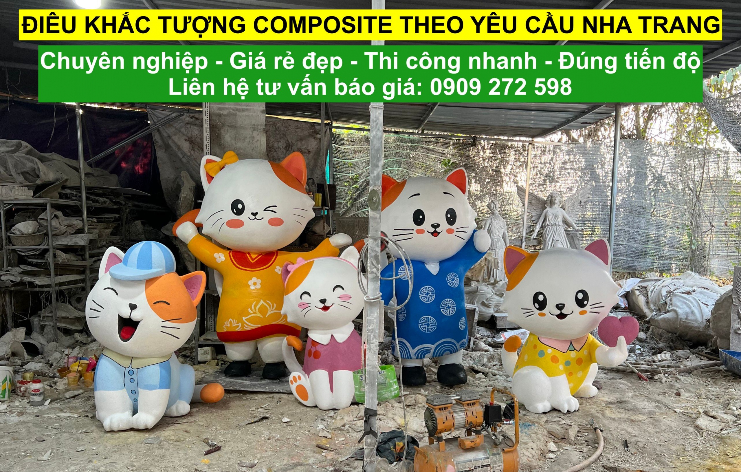 Thi Công Điêu Khắc Tượng Composite Nha Trang Theo Yêu Cầu Thi Công Điêu Khắc Tượng Composite Nha Trang Theo Yêu Cầu