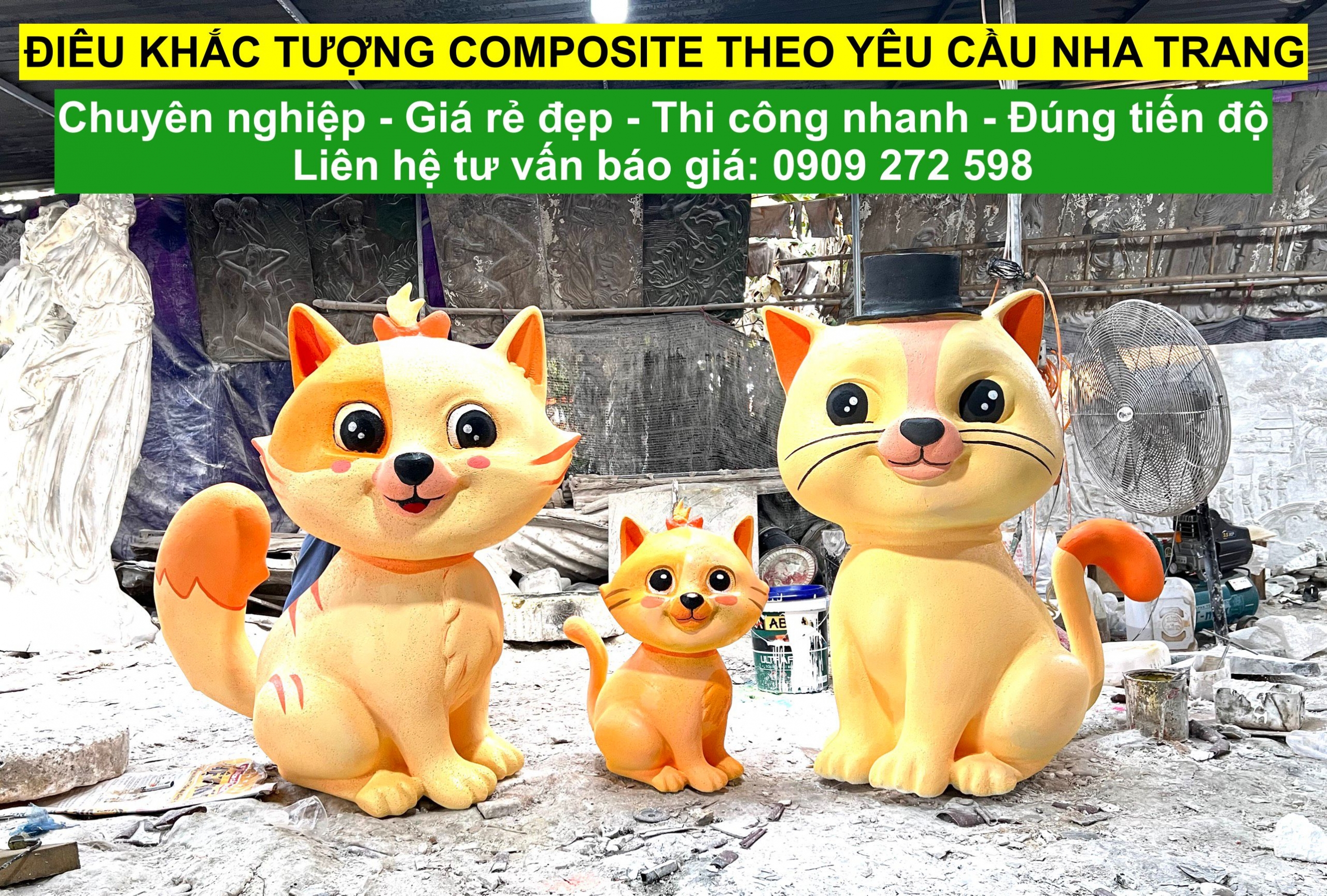 Điêu Khắc Tượng Composite Nha Trang Uy Tín Chuyên Nghiệp Điêu Khắc Tượng Composite Nha Trang Uy Tín Chuyên Nghiệp